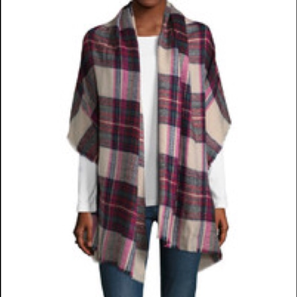 Plaid Blanket Scarf
